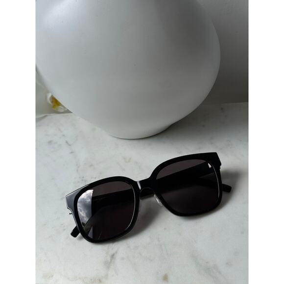 NEW Saint Laurent SLM105/F Square Sunglasses in Black - Picture 8 of 10
